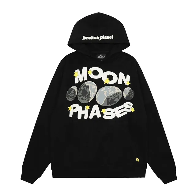 Broken Planet Moon Phases Hoodie Moon Phases Graphic