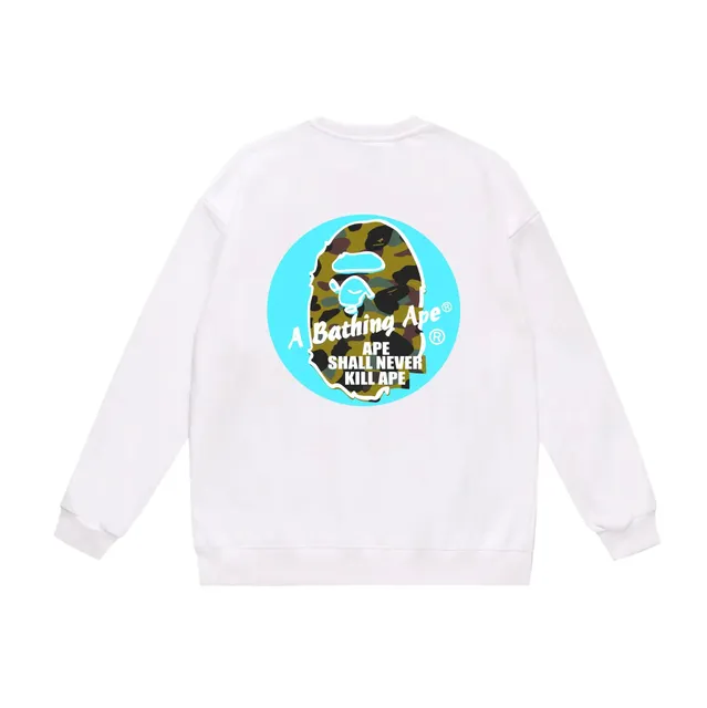 BAPE Crewneck Sweatshirt Ape Shall Never Kill Ape Graphic