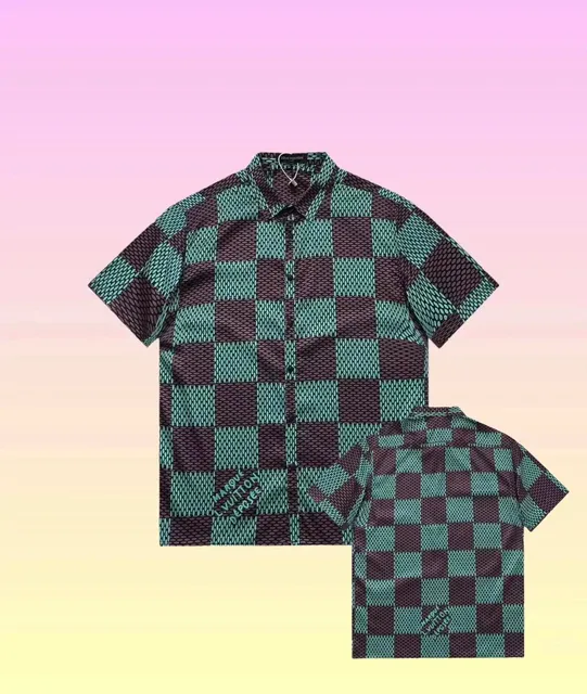 Louis Vuitton Checkered Shirt Marque LV Depcée