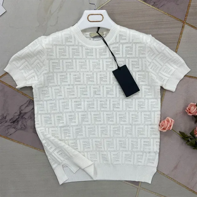 Fendi Knit Top FF Logo Intarsia