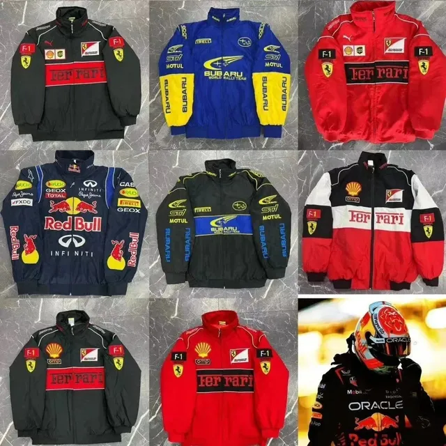 Adidas × Ferrari × Red Bull Racing Racing Jacket F1 Team Sponsor Patch
