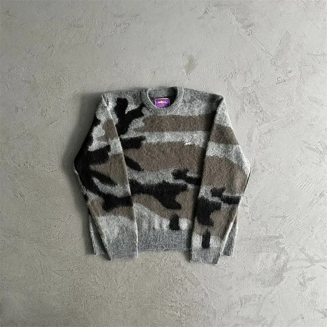Corteiz Camo Knit Sweater Camouflage Pattern