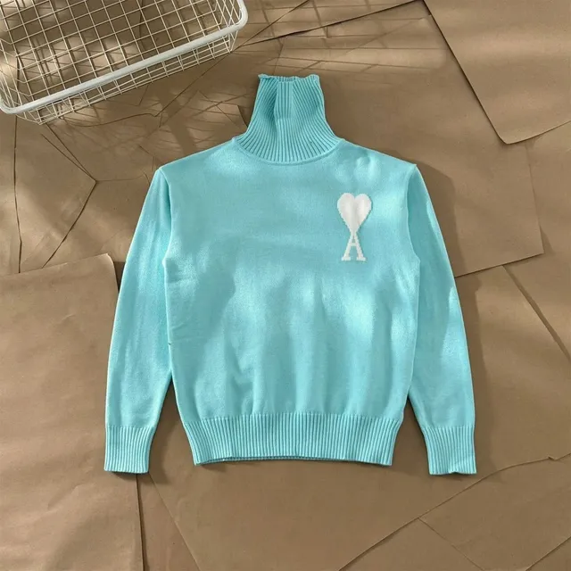 Amiri Turtleneck Sweater Heart Logo