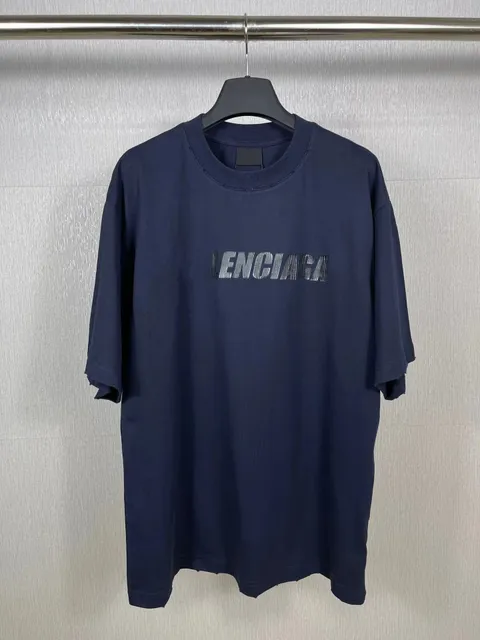 Balenciaga Logo T-Shirt Distressed Logo