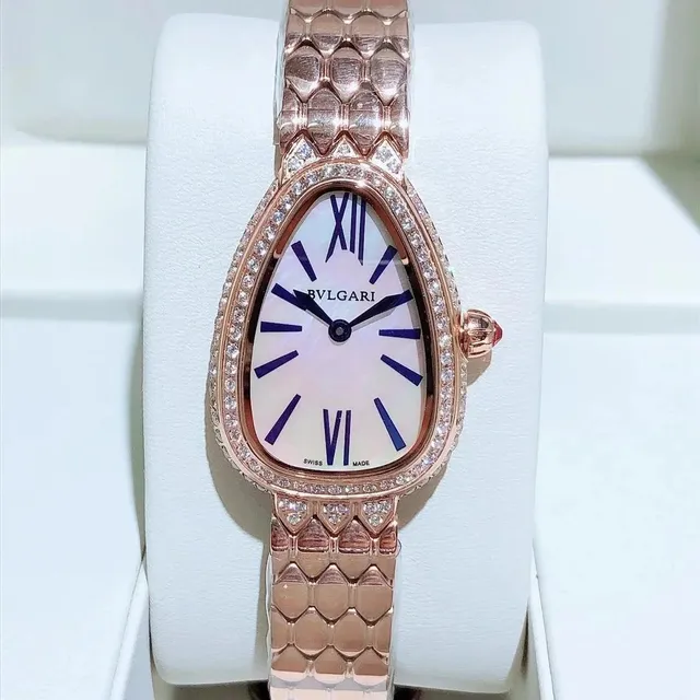 Bulgari Serpenti Diamond Bezel Mother-of-Pearl Dial
