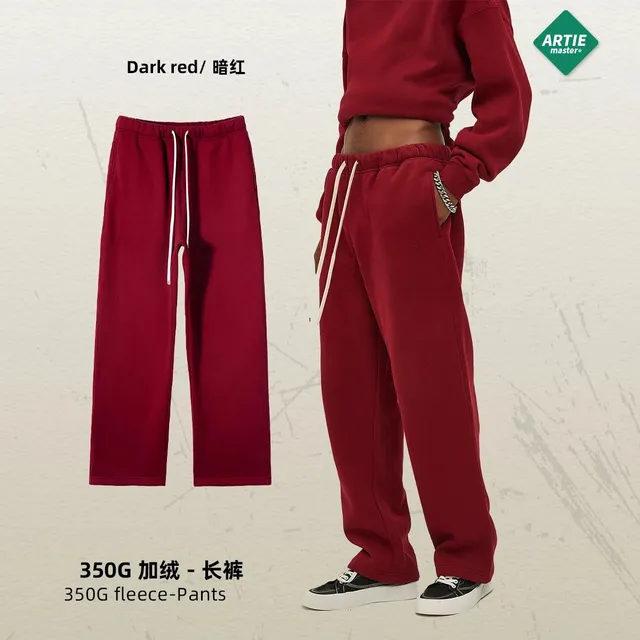 Artie Master 350G Fleece Pants Dark Red