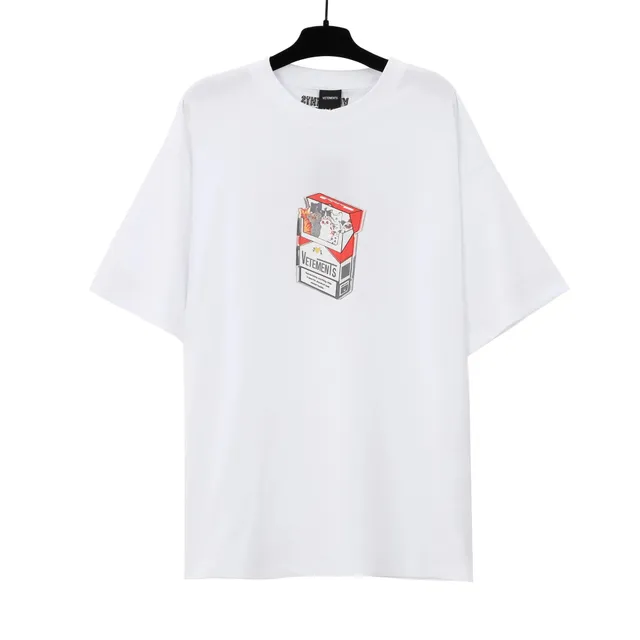 Vetements Cigarette Pack Tee Cat Print