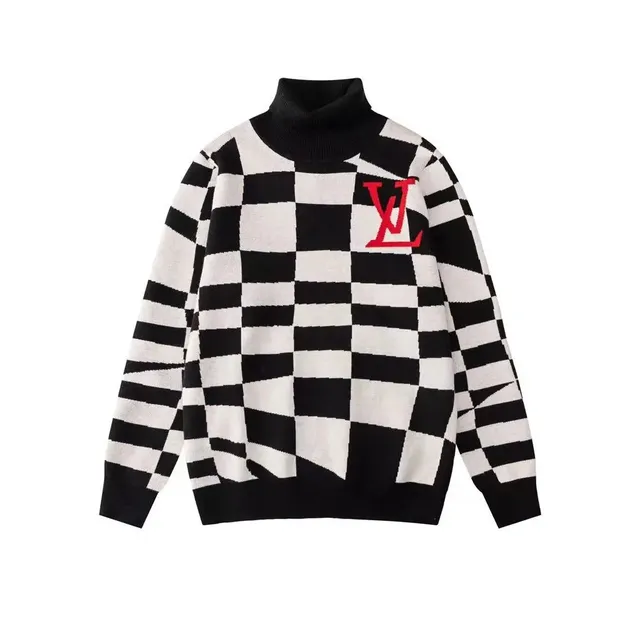 Louis Vuitton Turtleneck Sweater Checkerboard Monogram