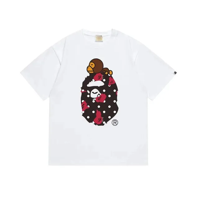 BAPE Ape Head Tee Polka Dot Floral Ape