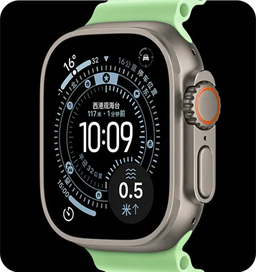 Apple Watch Ultra 2 Titanium with Green Sport Loop
