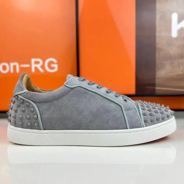 Christian Louboutin Louis Junior Spiked Suede