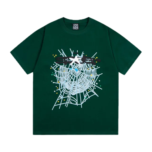 Sp5der Spider Web Tee Spider Logo Print