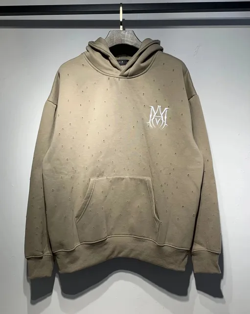 Amiri Hoodie Perforated Logo