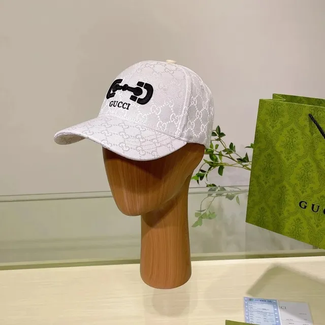Gucci Baseball Cap GG Monogram with Black Logo
