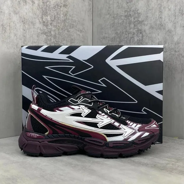 Off-White Arrow Sneaker Burgundy White Black