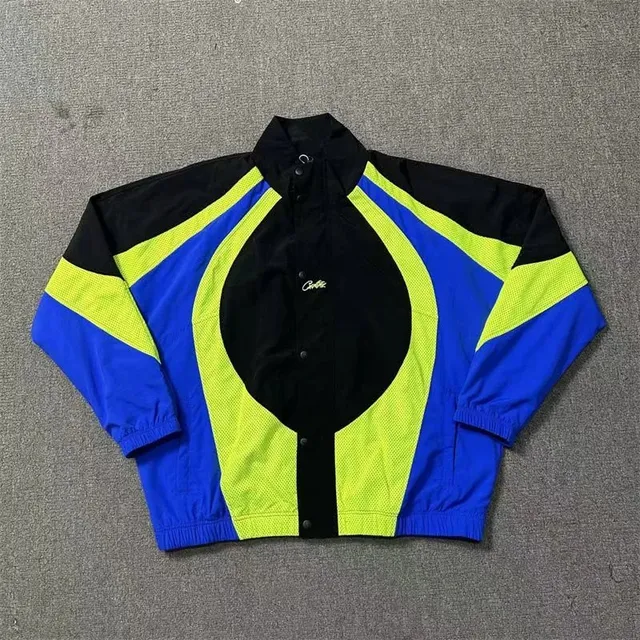 Corteiz Track Jacket Color-Block Mesh Panel