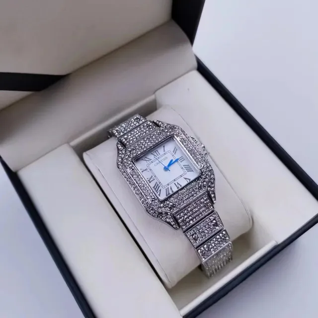 Cartier Santos Fully Paved Diamond