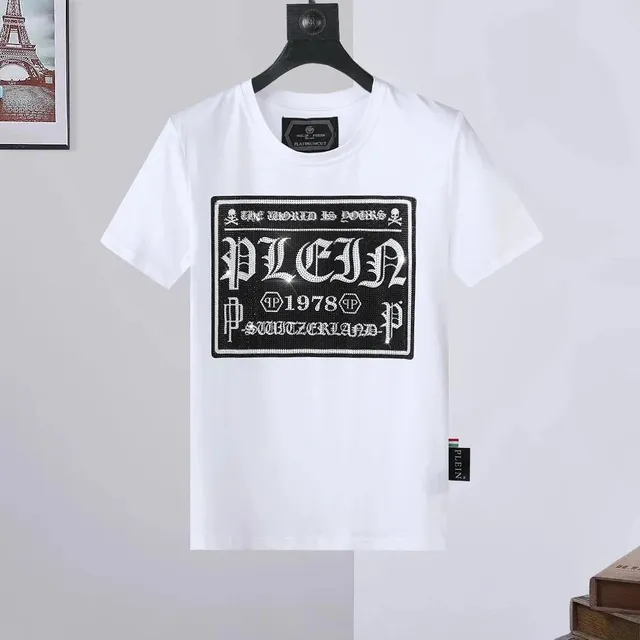 Philipp Plein Graphic Tee Crystal-Embellished Logo