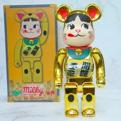 Be@rbrick Bearbrick Milky Lucky Cat Gold