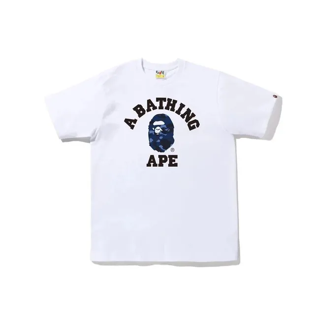 BAPE College Tee Camouflage Ape Head