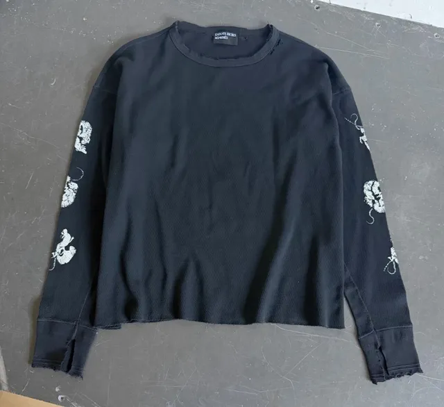 Enfants Riches Déprimés Long Sleeve Top Skull Print