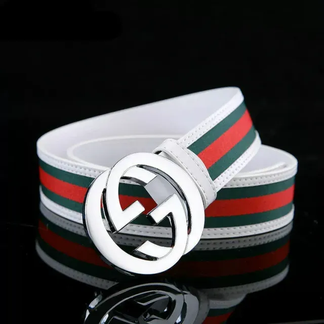 Red green cloth white silver buckle