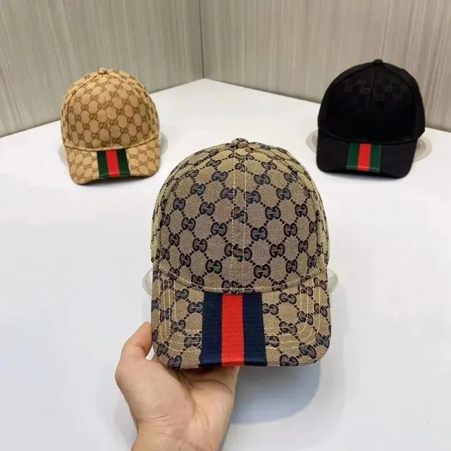 Gucci Baseball Cap GG Supreme Web Stripe