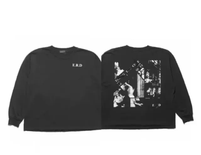 Style 3573 washed black long-sleeved t-shirt