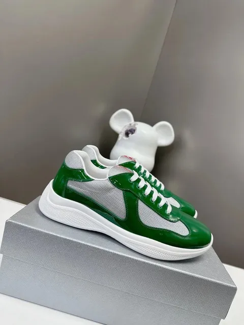 Prada Linea Rossa Trainer Green and White