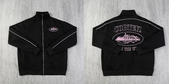 Corteiz Track Jacket Pink Logo