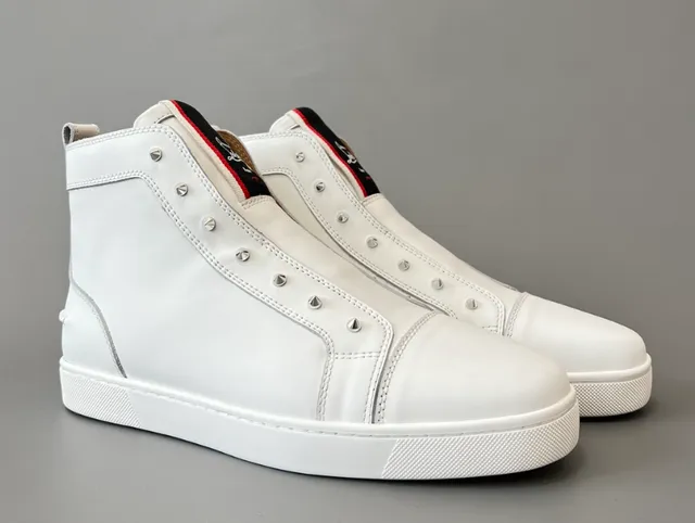Christian Louboutin Louis Junior White Studs