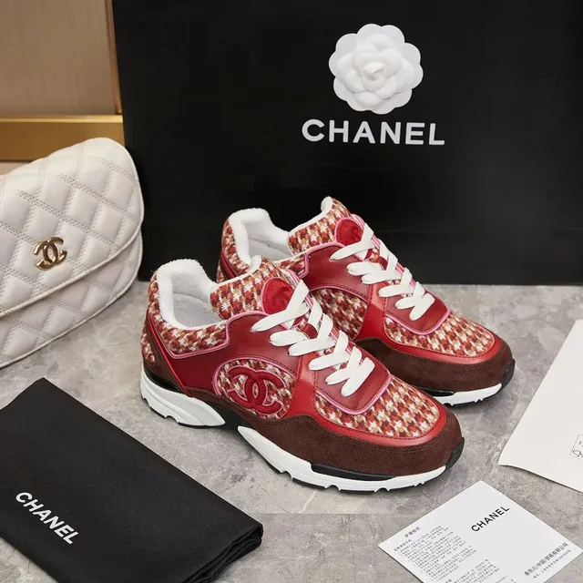Chanel Trainer Tweed and Leather
