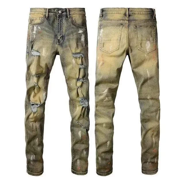 Levi's 501 Distressed Jeans Paint-Splatter Wash