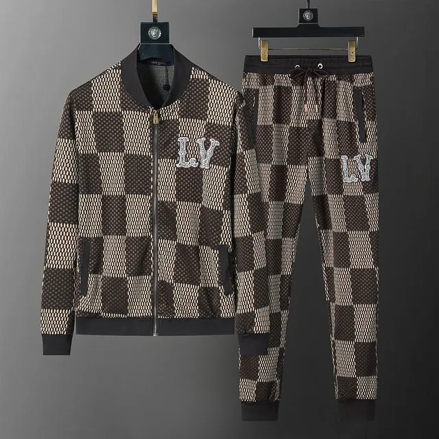 Louis Vuitton Checkered Tracksuit LV Monogram Mesh