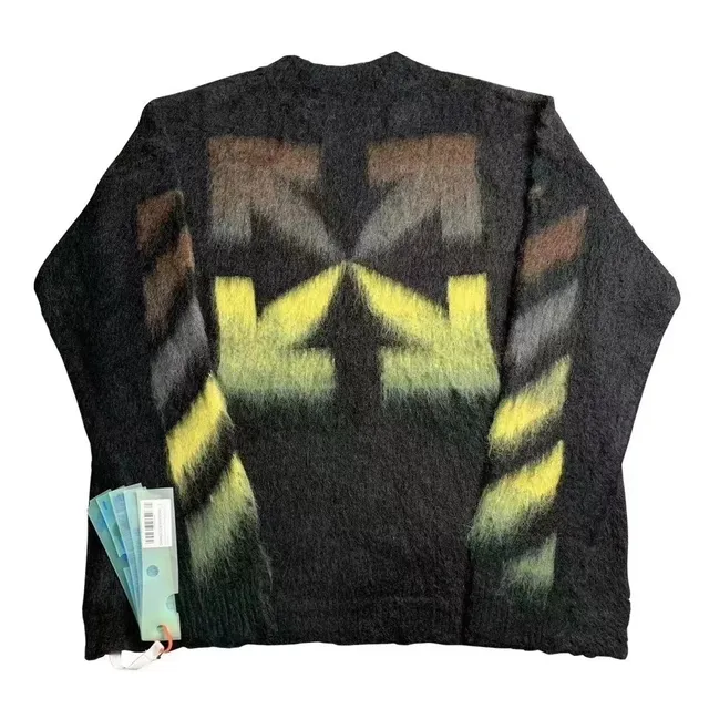 Off-White Arrow Knit Sweater Diagonal Arrow Print