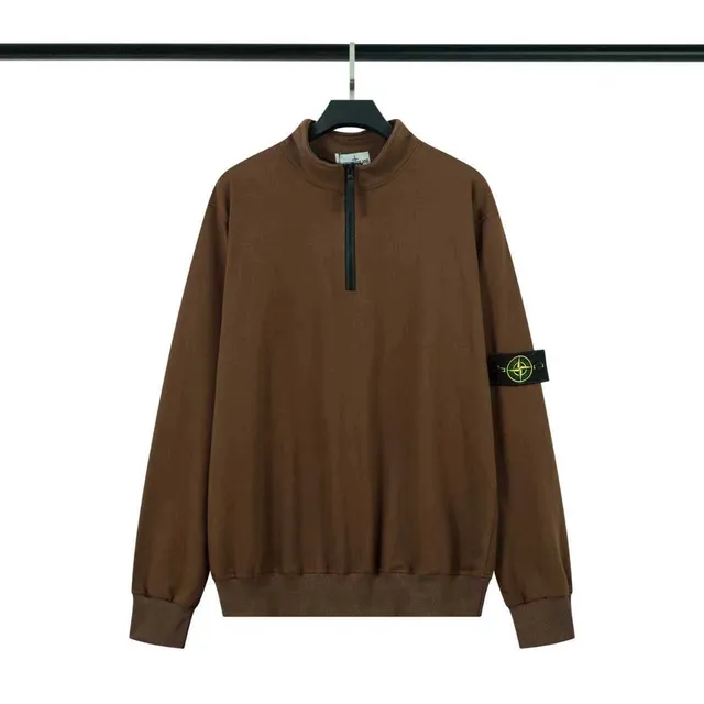 Stone Island Half-Zip Sweatshirt Classic Compass Patch