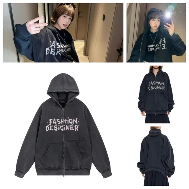 Gallery Dept. Zip-Up Hoodie Fashion Designer Print