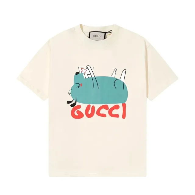 Gucci Graphic T-Shirt Cat Print