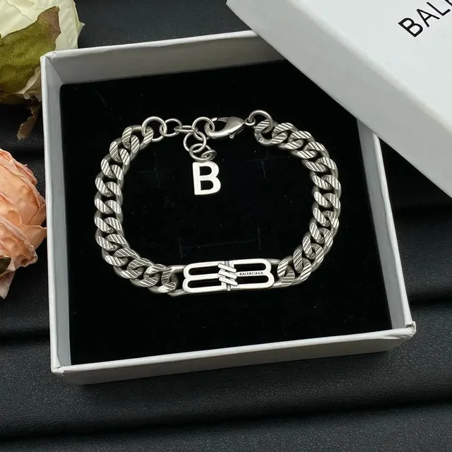 Balenciaga Chain Bracelet BB Logo