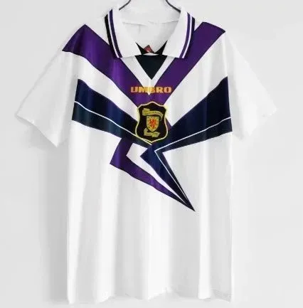 Umbro Scotland National Team Home Jersey 1990s V-Neck