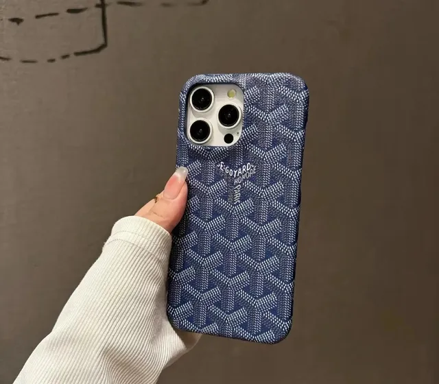 Goyard Phone Case Chevron Pattern