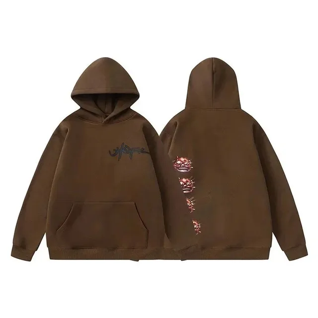 Travis Scott Hoodie Skull Print