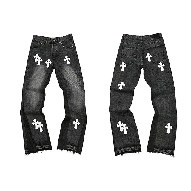 Chrome Hearts Cross Patch Jeans