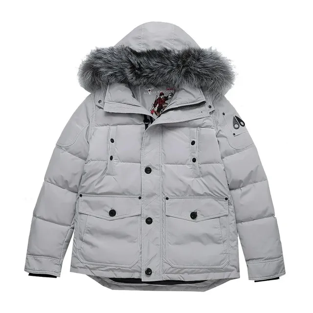 Moose Knuckles Puffer Jacket Fur Trim Hood