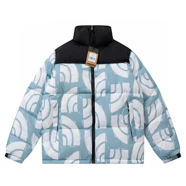 The North Face Nuptse Jacket Abstract Logo Print