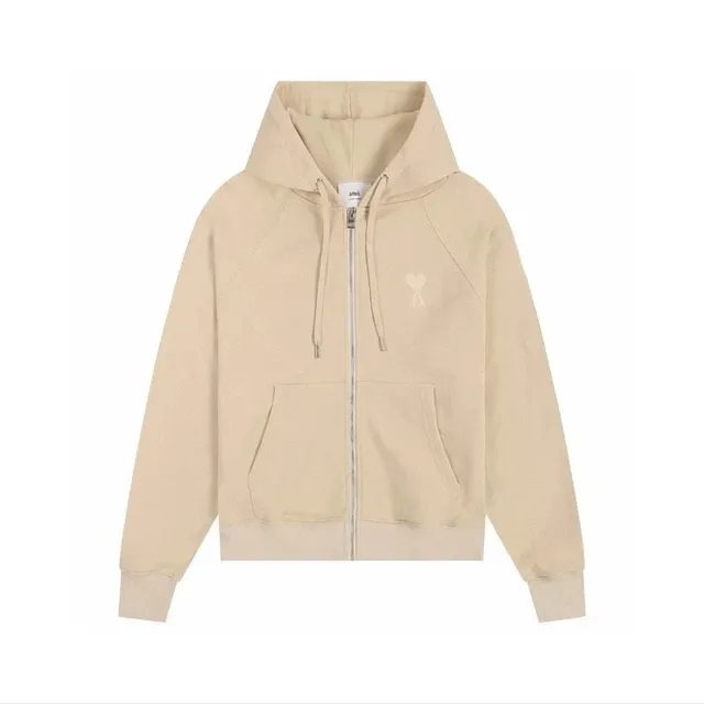 Amiri Zip-Up Hoodie Heart Logo