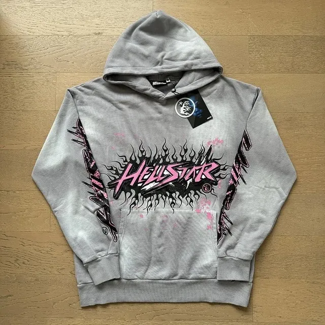 Hellstar Hoodie Flame Logo Print