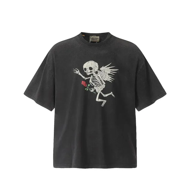 Gallery Dept. Skeleton Rose Tee Winged Skeleton with Rose