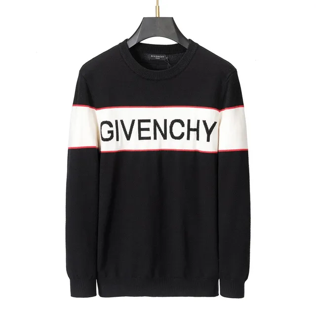 Givenchy Logo Knit Sweater Block Stripe