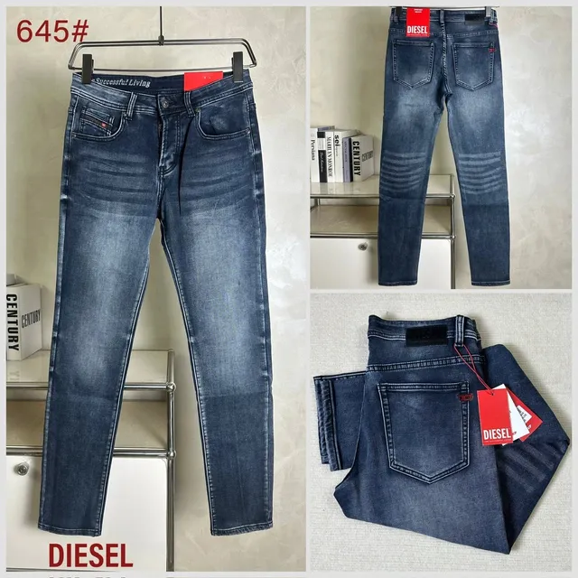Diesel Slim Fit Jeans Washed Denim
